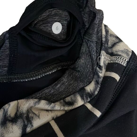 Lululemon Astro Pant Black Heathered Black Great Granite Black Mojave Tan Sz 6 - Picture 3 of 6